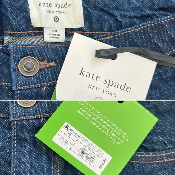 $50 NWT Kate Spade Jeans, Dark Indigo Ankle, for Target, Multiple Sizes - Picture 7 of 13